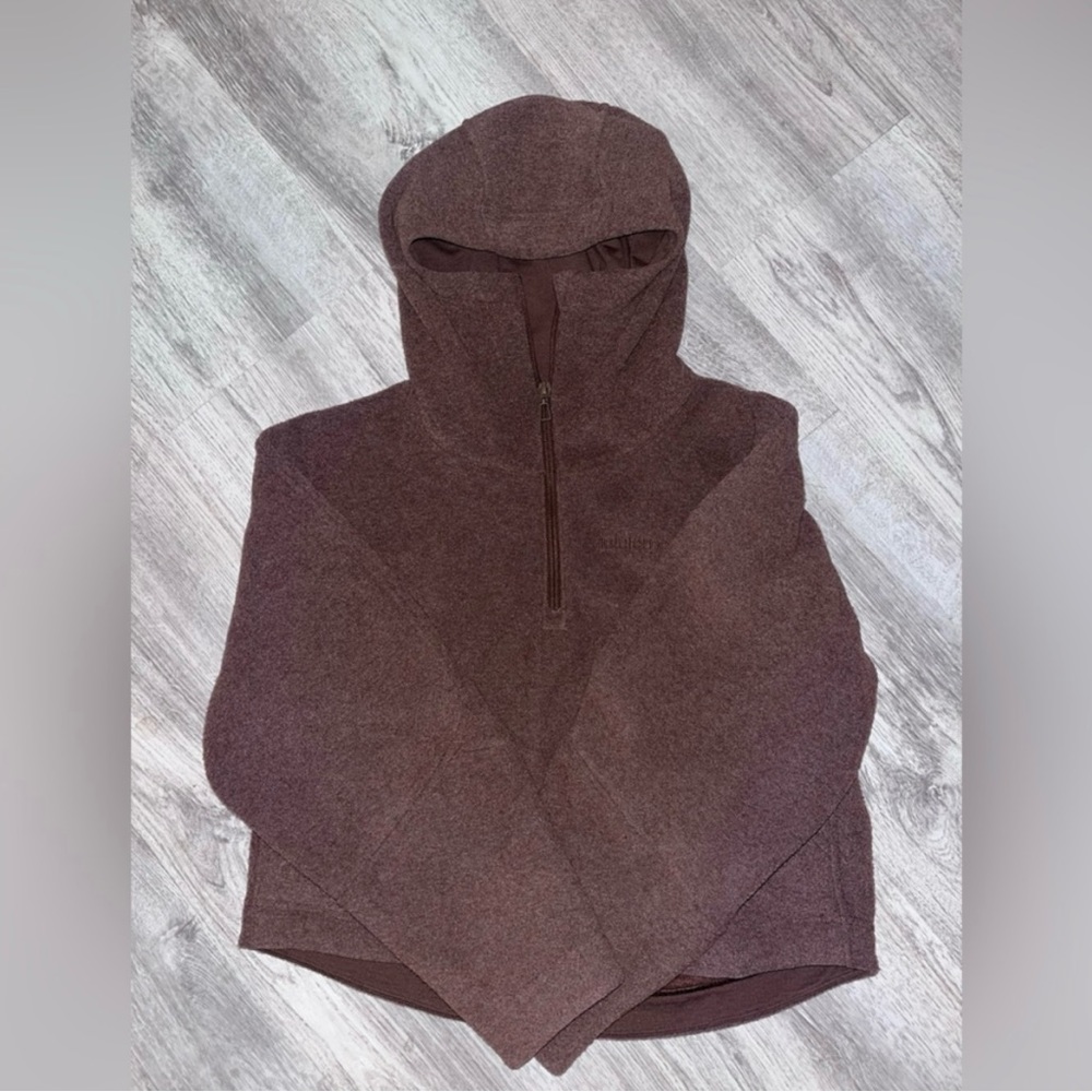 Lululemon looped terry fleece half-zip hoodie. Size 2